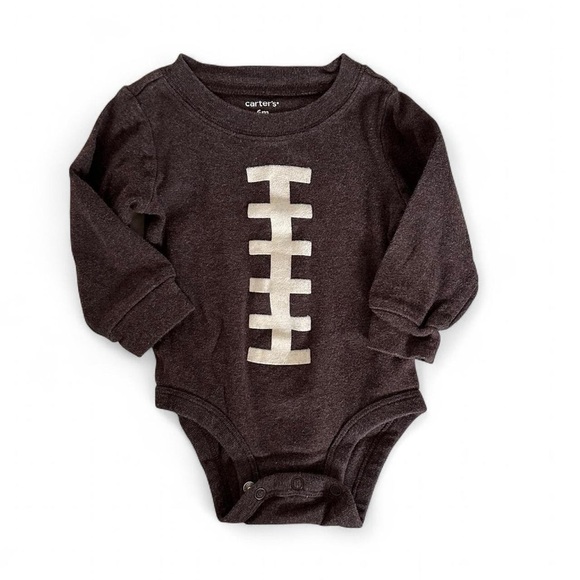 NFL Denver Broncos Navy and Brown Football Baby Onesies 0-6 M - Picture 2 of 6